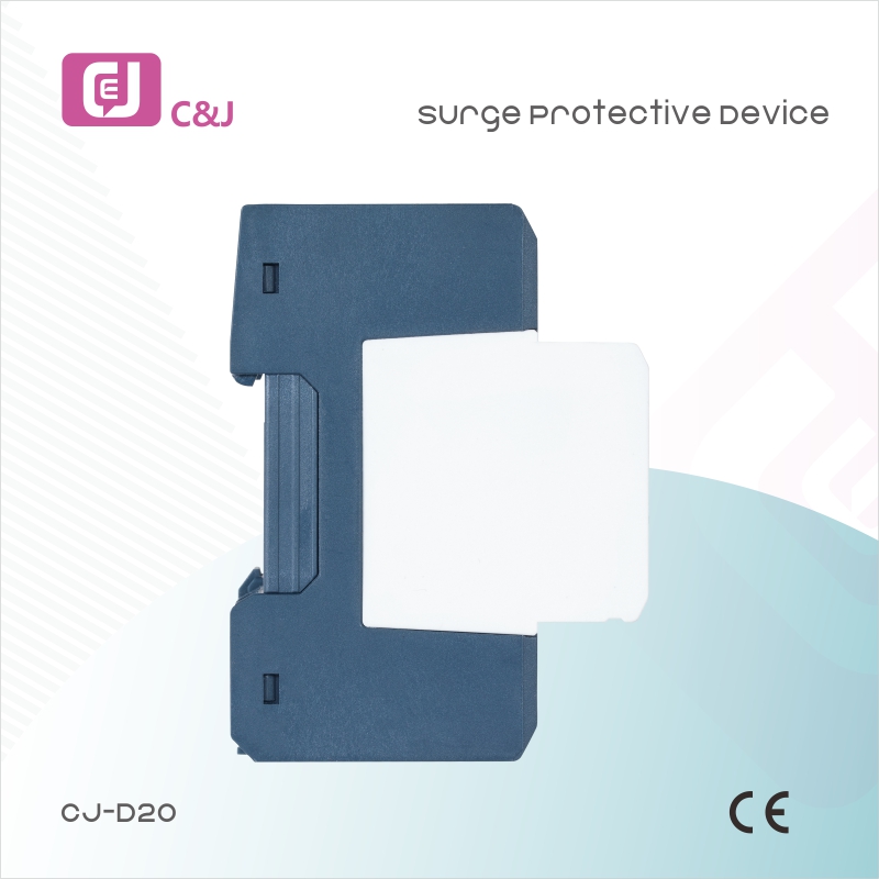 Surge Protection Device 10kA 20kA Lightning Voltage Protector for Power Systems Cj-D20 4P 1.2KA 20KA