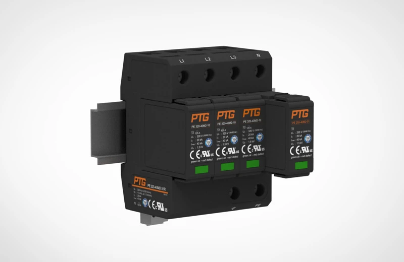 AC Power SPD High Duty Surge Protective Device for Photovoltaic & Wind Power Systems PTG