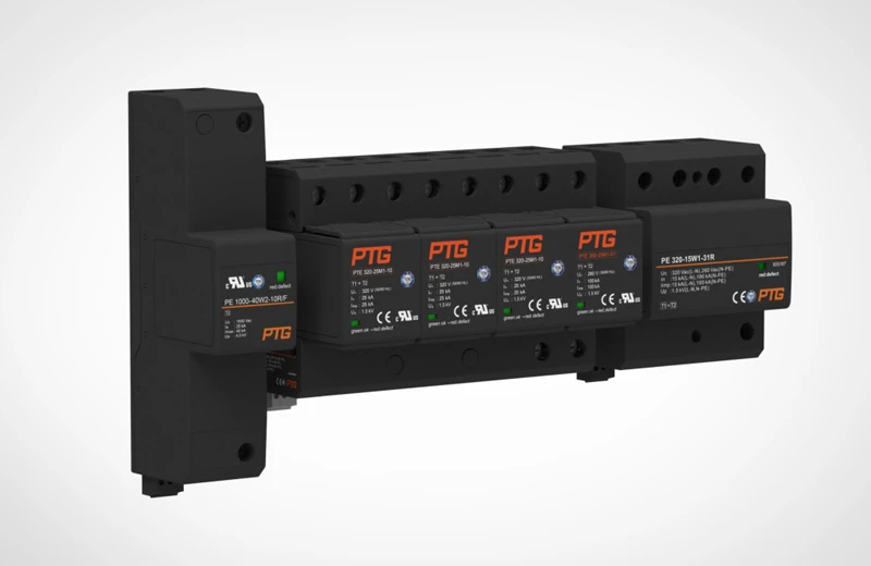 AC Power SPD High Duty Surge Protective Device for Photovoltaic & Wind Power Systems PTG