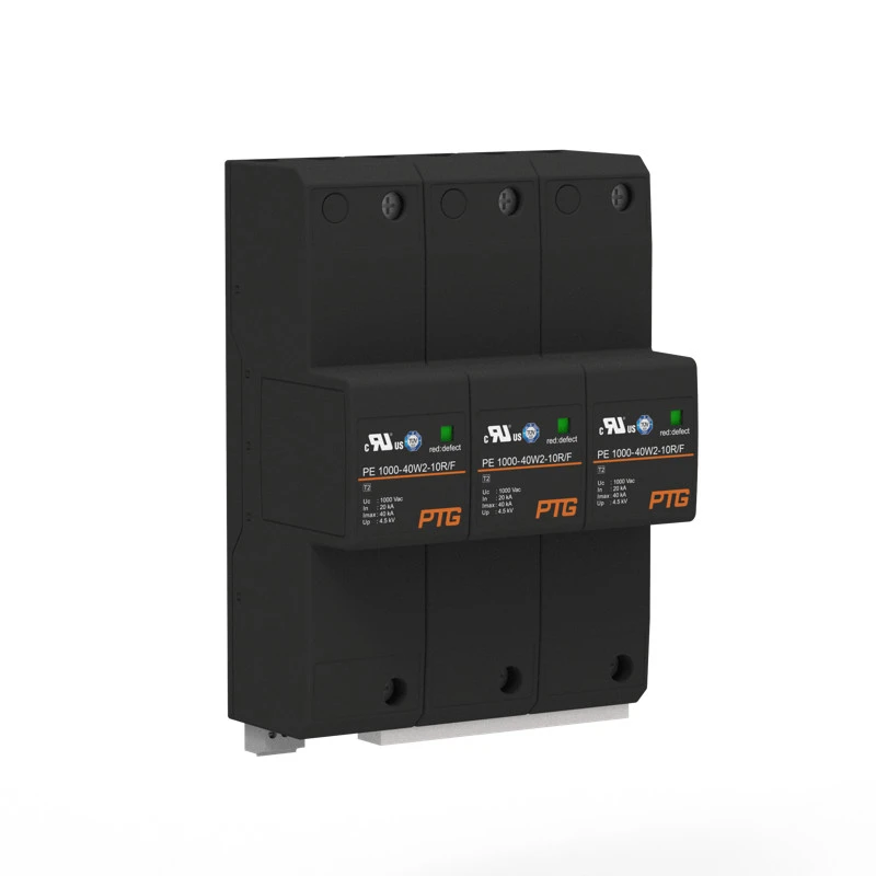 Surge Protective Device F-SPD High-Current Composite T2 with Built-in Fuse for AC Power Systems