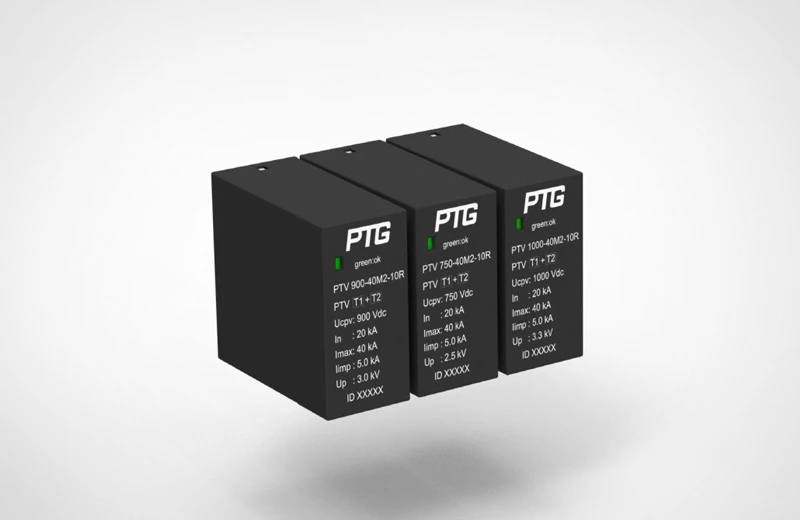 Surge Protective Device (SPD) Series T2 High Current Capacity for AC Power Systems PTG