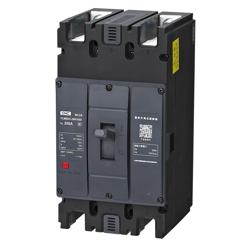 YCM8DC DC MCCB High Breaking Capacity Circuit Breaker 63-800A for Solar Energy Storage Systems