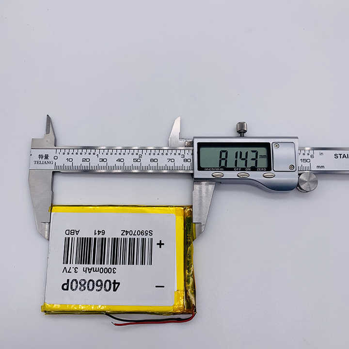 Rechargeable 1000mAh Lithium Polymer 406080 3.7V 3000mAh Lipo Battery 500 Times Power Circuit Pouch Lithium Ion 1000mAh PCB High-Capacity Energy Storage for Consumer Electronics and Power Tools KXD