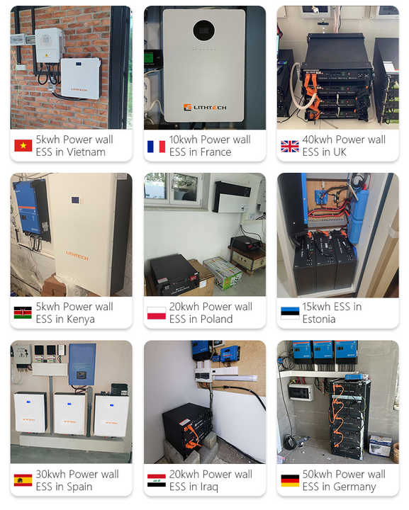5kWh 10kWh 15kWh Solar Storage System 51.2V Home Inverter with LiFePO4 Battery 48V 100Ah 200Ah 280Ah Power Wall for Residential Energy Storage LITHTECH