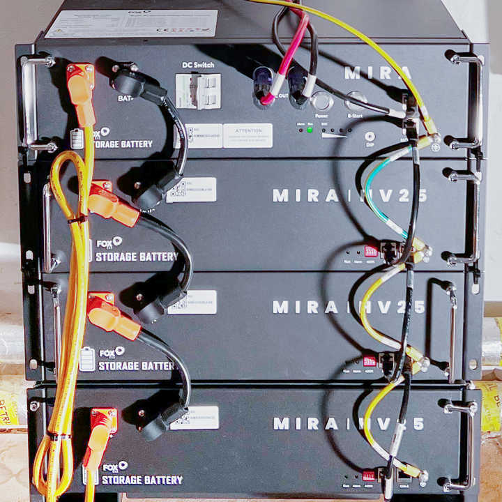 High Voltage Battery Stacked LiFePO4 Battery System 51.2V Solar PV Energy Storage for Home Appliances and Power Tools FOXESS