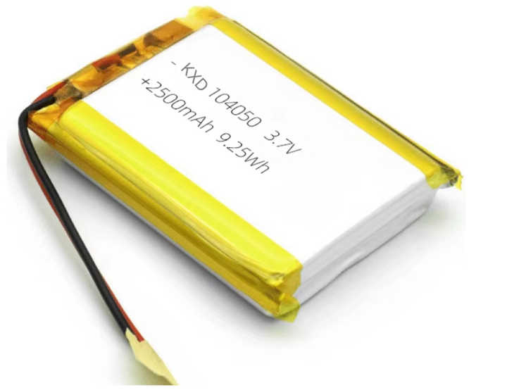 Rechargeable GPS Lithium-ion Polymer Battery 104050 2400mAh 2500mAh 3.7V LiPo 104050 for Power Tools Consumer Electronics KXD