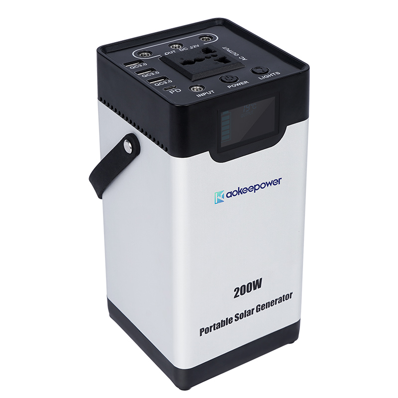 SRYG200 Portable Power Station 200Wh 200W Rated 400W Max for Outdoor Camping Home Backup Solar Energy Storage