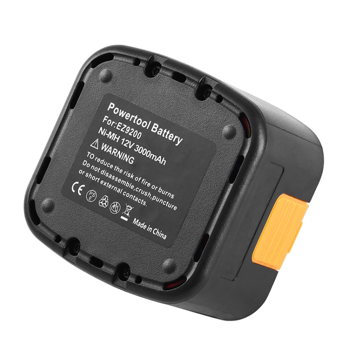 RHY Replacement High Capacity Ni-CD Battery 12V for Power Tools Compatible with Panasonic Models EY9001 PA1204N EY9200 EY9106B PA1204N EY9005B