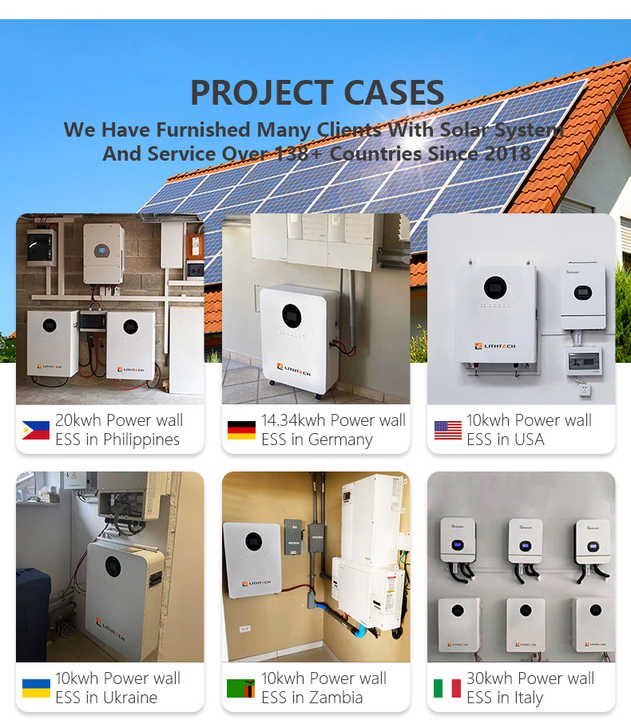 Lithium Battery 51.2V 48V 200Ah 5Kwh 10Kwh LiFePO4 Wall-Mounted Solar Power Storage System for Household Energy Solutions Lithtech