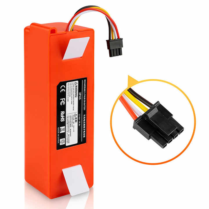 14.4 5200mAh Lithium Ion Battery for Robotic Vacuum Cleaner Replacement for Xiaomi Robot Roborock