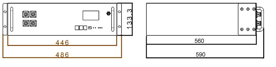 WDLFP-48V4.5KWh-3U19 LiFePO4 Battery Rack-Mounted Energy Storage System for Residential and Commercial Use
