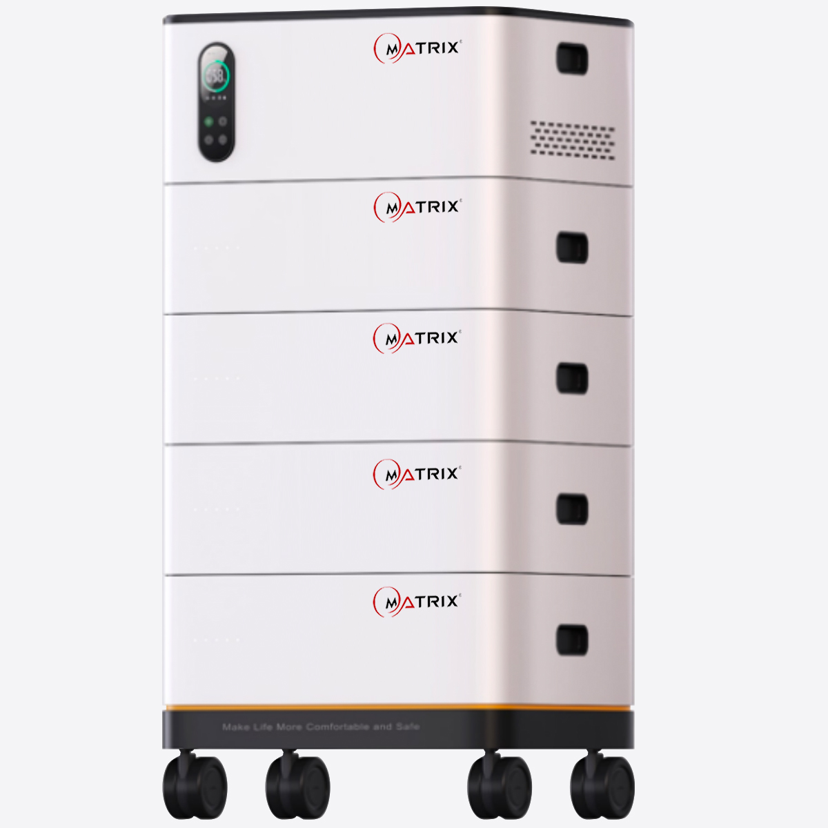 Matrix Lithium 51.2V 100Ah LiFePO4 Stackable Residential ESS Battery Longer Cycle Life Safe & Reliable Intelligent BMS High Performance LiFePO4 Cells Modular Design Real-Time Monitoring Plug and Play Energy Storage System for Home Power Backup