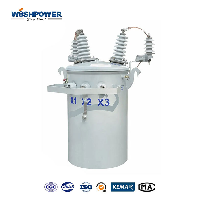 Single Phase Transformer 34500V/120-480V Low Loss High Efficiency Voltage Conversion for Residential and Commercial Power Distribution WISHPOWER