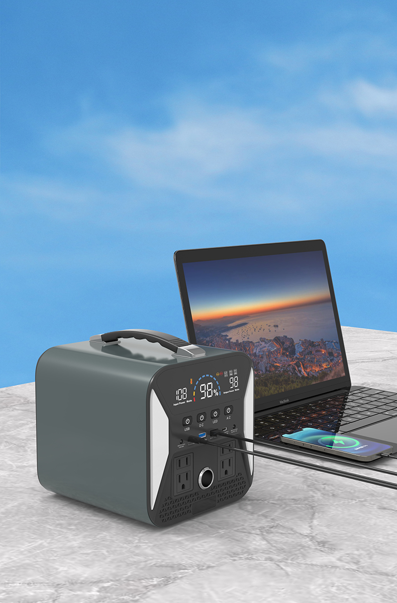 Portable Power Bank 500W 500.24Wh Lithium Battery Solar Generator for Outdoor APOLLO