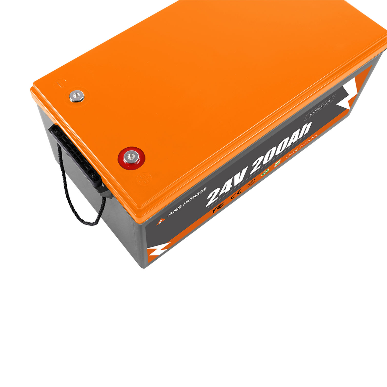 A&S 25.6V 200AH Smart Lithium Battery Pack with Active Current Balancing and Bluetooth for Energy Storage Systems
