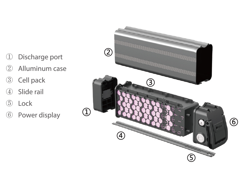 E-BIKE BATTERY – YA 36V/24V 10.4Ah High-Capacity Lithium-Ion Battery Pack for Electric Bikes and E-Scooters