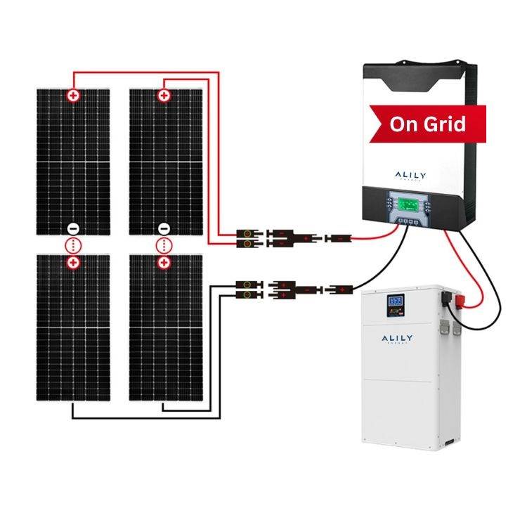 On Grid Solar System High-Efficiency Grid-Tied Solar Power System for Residential and Commercial Use