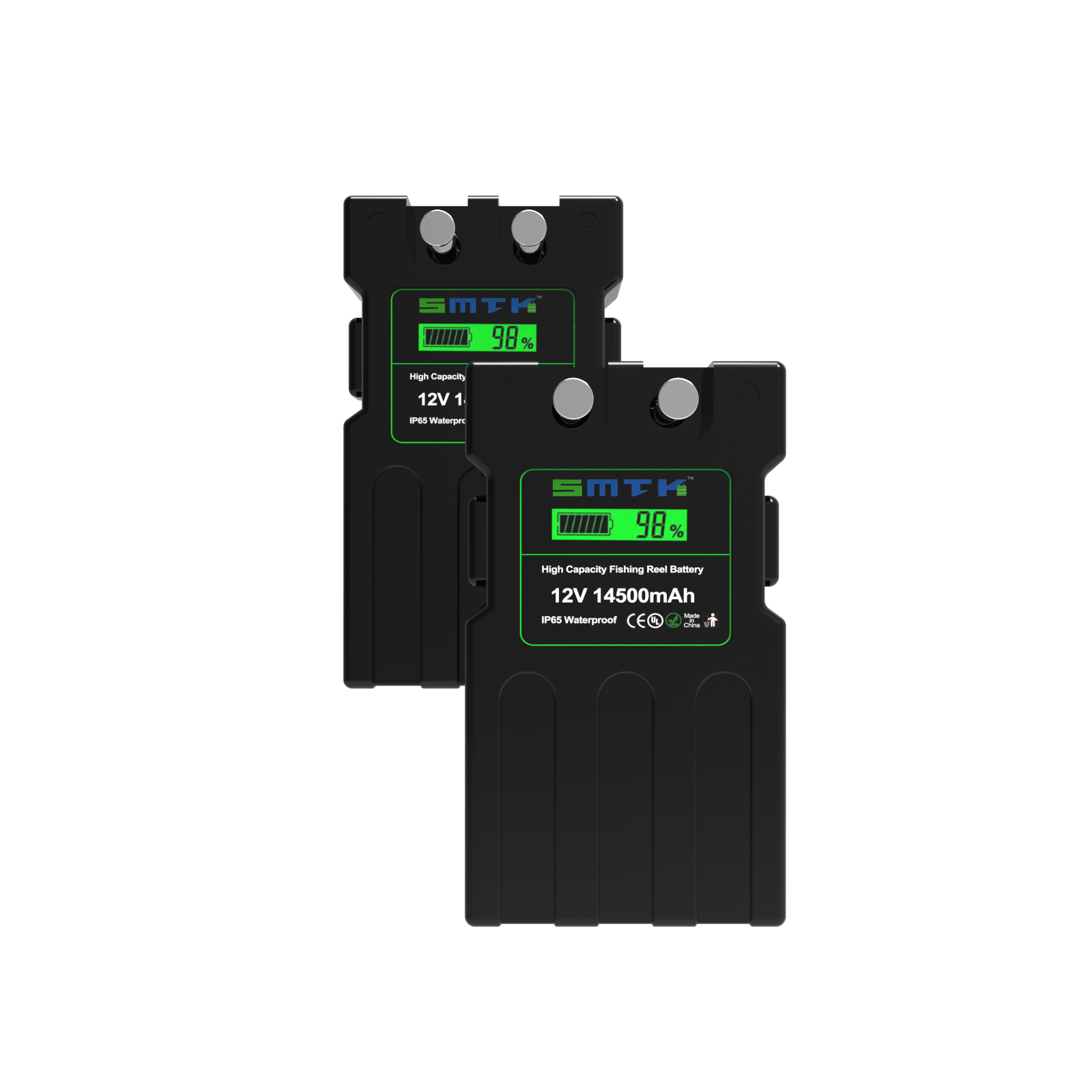 12V 14500mAh Li-ion Battery for Electric Reels Long Cycle Life with IP65 Waterproof for Saltwater & Deep Drop Fishing Reels