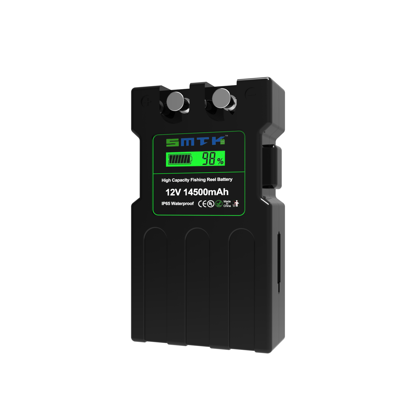 12V 14500mAh Li-ion Battery for Electric Reels Long Cycle Life with IP65 Waterproof for Saltwater & Deep Drop Fishing Reels