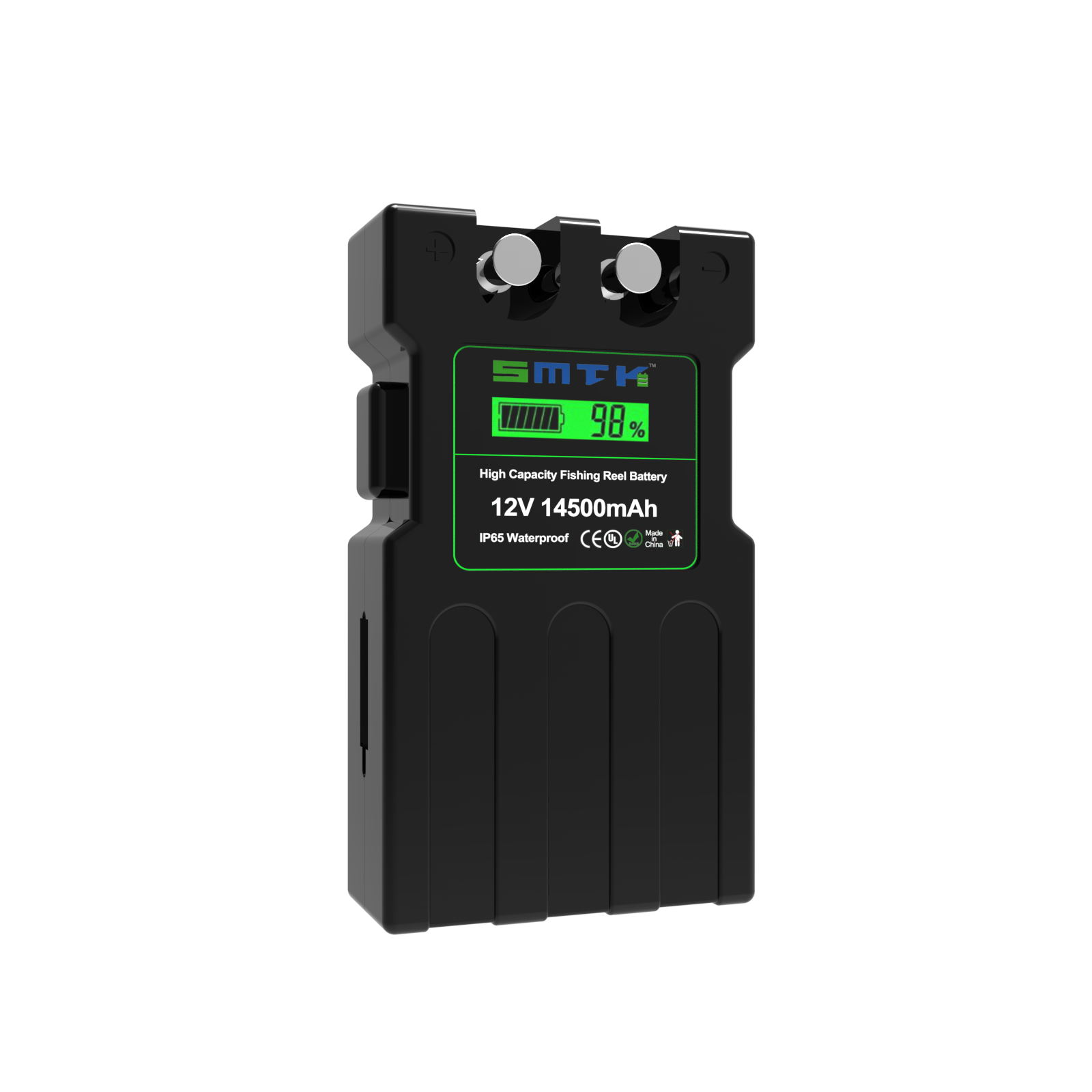 12V 14500mAh Li-ion Battery for Electric Reels Long Cycle Life with IP65 Waterproof for Saltwater & Deep Drop Fishing Reels