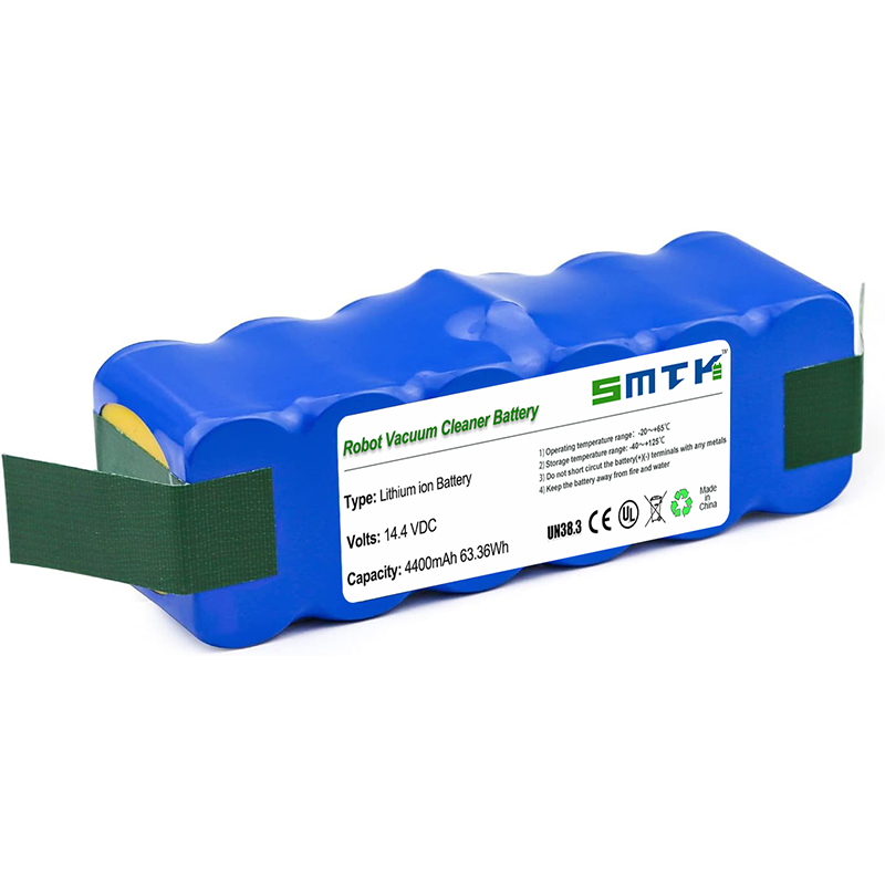 14.4V 4400mAh Robot Vacuum Replacement Battery Long-Lasting Li-ion Power for Roomba Braava Models SmarTEC