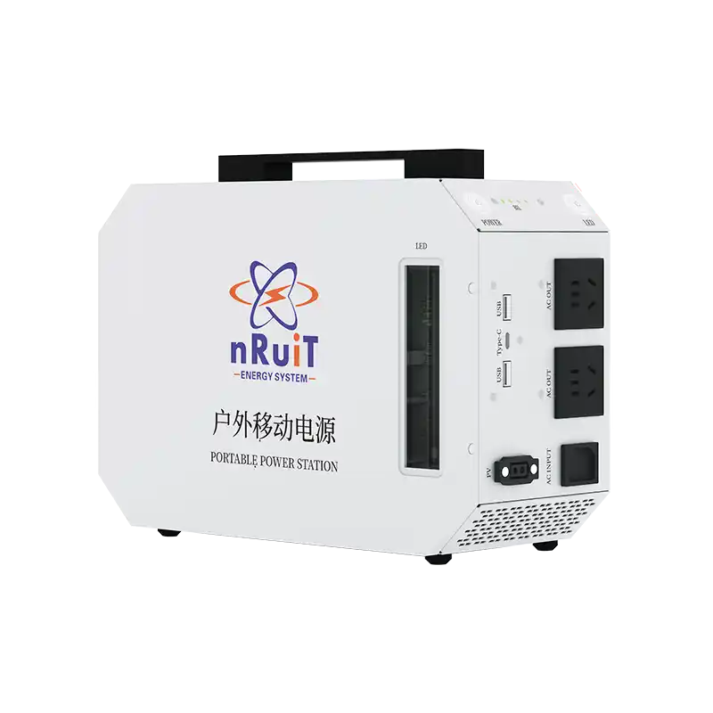Outdoor Portable Power Bank 1kWh LFP Battery Solar Generator for Camping Emergency Backup Power