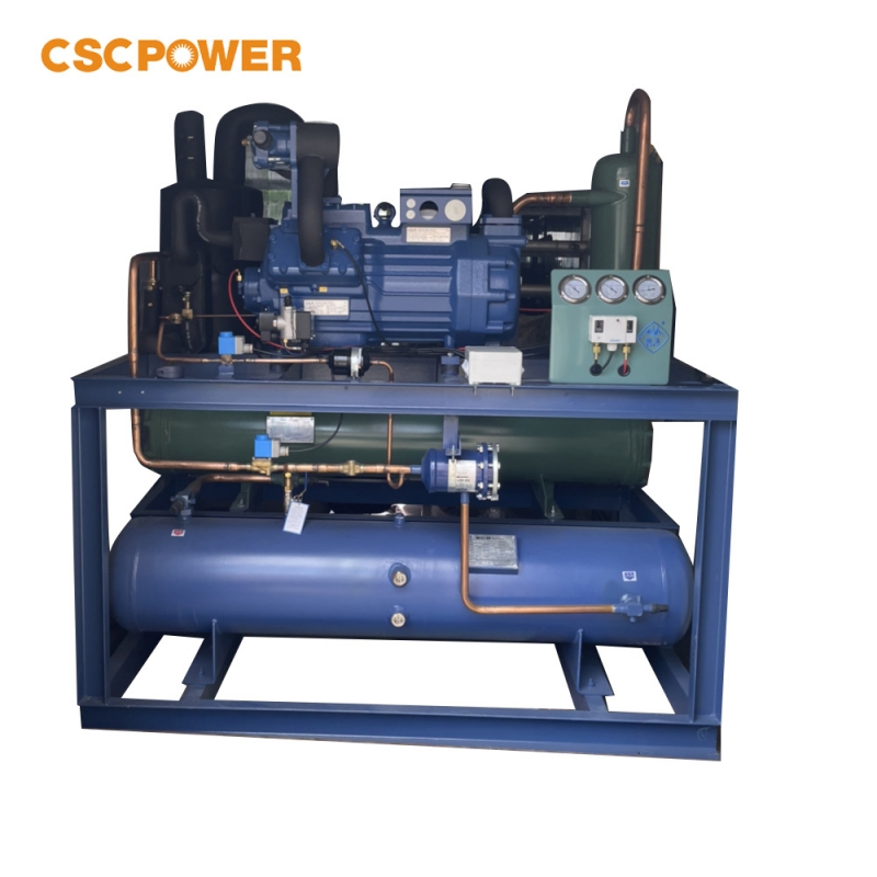 Compressor Unit Industrial Open Refrigeration Units with Compressors for Cold Chamber Refrigeration Systems Air Cooled Water Cooled Multiple Brand Scroll Piston Screw R404a R22 R507A -18°C 50°C CSCPOWER