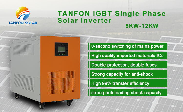 Solar Generator 10kW Off-Grid System with 12V 200AH Gel Battery for Residential and Industrial Use TANFON
