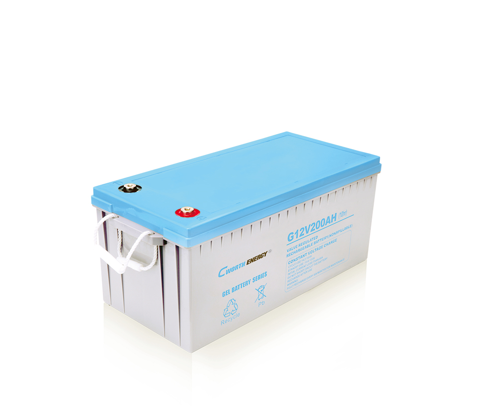 Solar Gel Battery 12V 200Ah Deep Cycle Long Life Sealed Maintenance-Free for Renewable Energy Storage