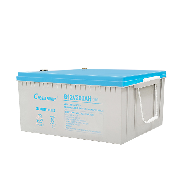 Solar Gel Battery 12V 200Ah Deep Cycle Long Life Sealed Maintenance-Free for Renewable Energy Storage
