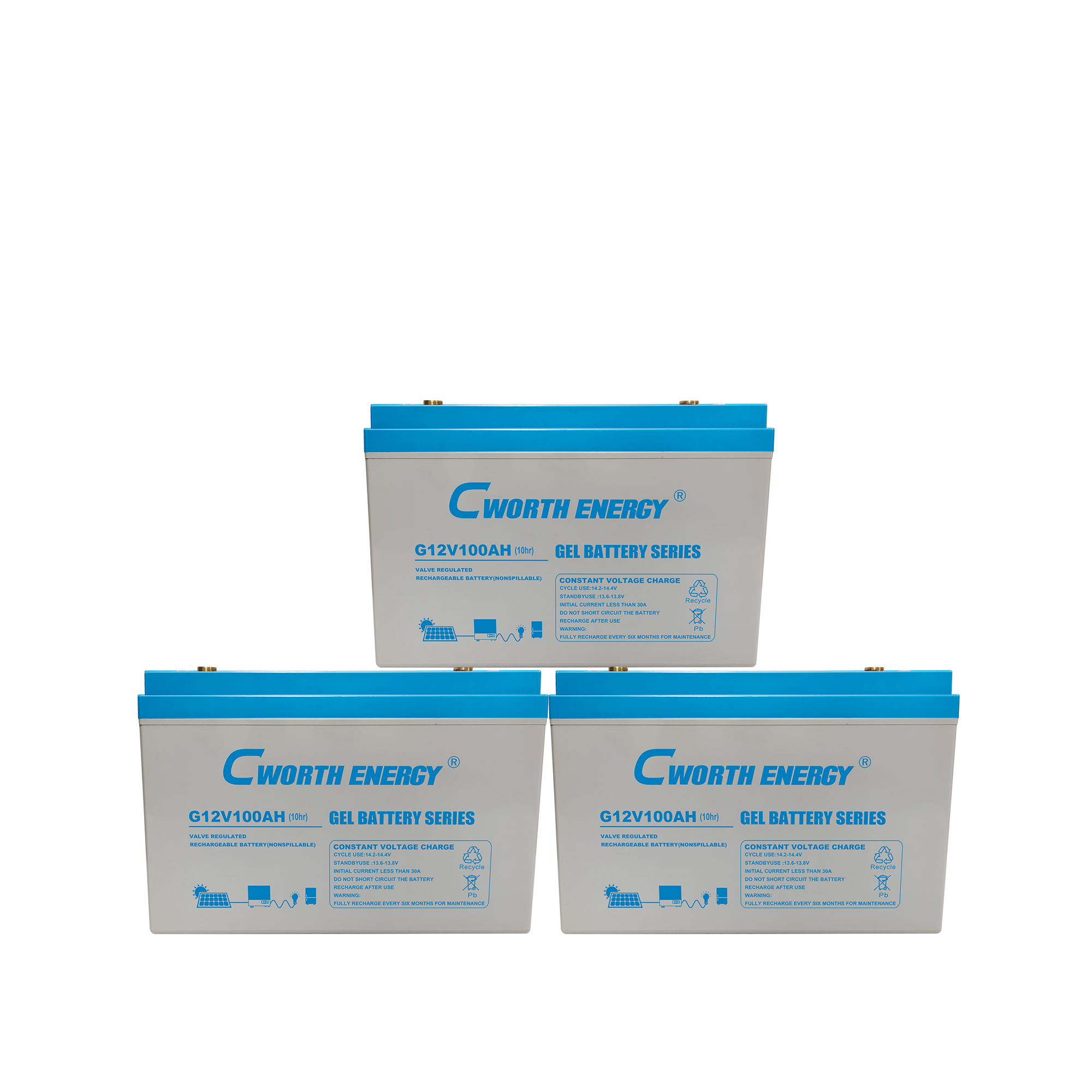 Gel Battery G12V 100AH Long Service Life High Energy Density Sealed Maintenance-Free for Renewable Energy Storage Systems