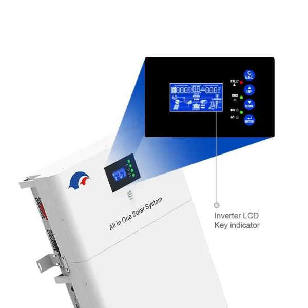 4.80Kwh 3.5/5.5KW Stack All In One LiFePO4 Battery 48V 100Ah Off-Grid Solar Energy Storage System Yuyang