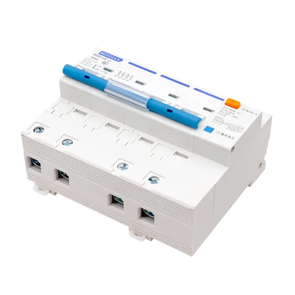 AC RCBO Breaker 125A 6kA High Current Protection for Industrial & Commercial Energy Systems MOREDAY