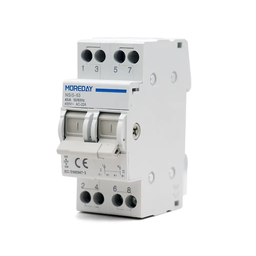 NSIS AC Changeover Switch 32A-63A 1P-4P Automatic Power Transfer for Solar & Energy Storage Systems