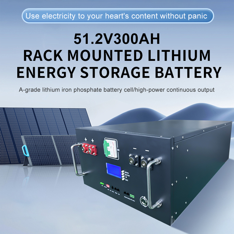 Lifepo4 Battery 51.2V, 300AH Cabinet High-Cycle Life Solar Energy Storage System for Off-Grid Home and Commercial Use ENSKO SOLAR