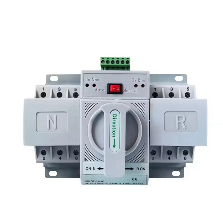 Automatic Transfer Switch 3P 63A Dual Power Supply for Industrial Backup Systems ENSKO SOLAR