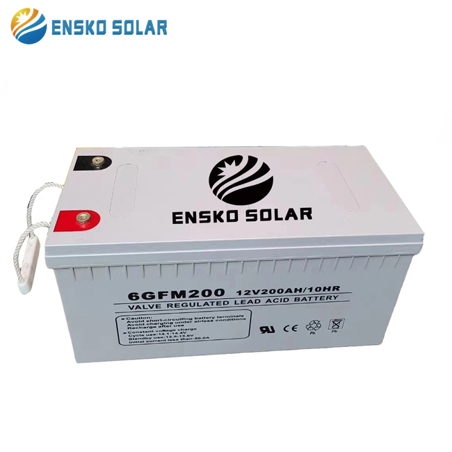 GEL Solar Battery 12V 200AH Deep Cycle Sealed AGM Gel 10HR 208Ah Off-Grid Solar System ENSKO SOLAR