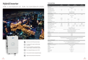 SUN-8K-SG01LP3-EU Hybrid Inverter 8kW Off-Grid/On-Grid Solar System for Home and Commercial Use JUST SOLAR