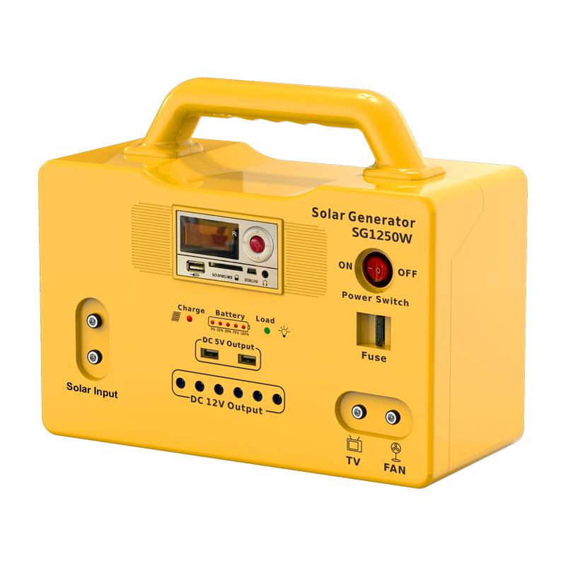 Solar System Portable Off-Grid Power Supply with High Efficiency Panels and Built-in Lead-Acid Battery for Home Use – Bright New Energy
