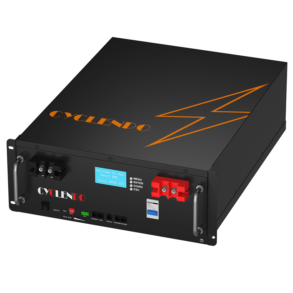 4U Rack Mounted Battery 48V 100Ah LiFePO4 Long Cycle Life for Telecom and Solar Storage