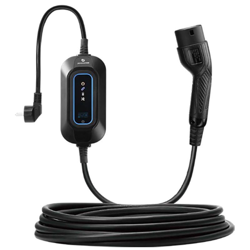 EV Charger 3.7KW/7.4KW Single Phase Portable Lightweight Design for Home and Travel Use
