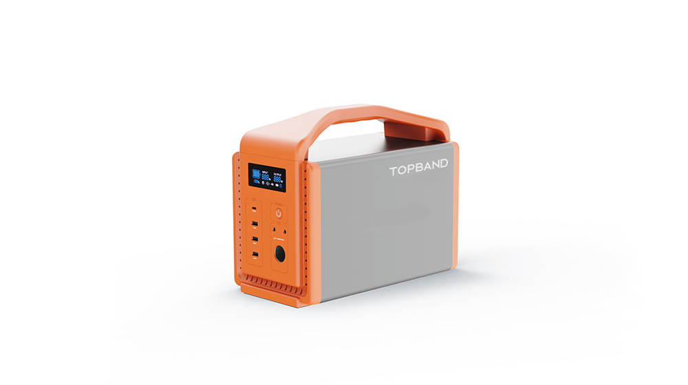 Portable Power Station 600W 556.8Wh LiFePO4 Battery Outdoor Camping Emergency Backup Topband