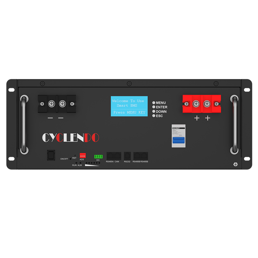 4U Rack Mounted Battery 48V 100Ah LiFePO4 Long Cycle Life for Telecom and Solar Storage