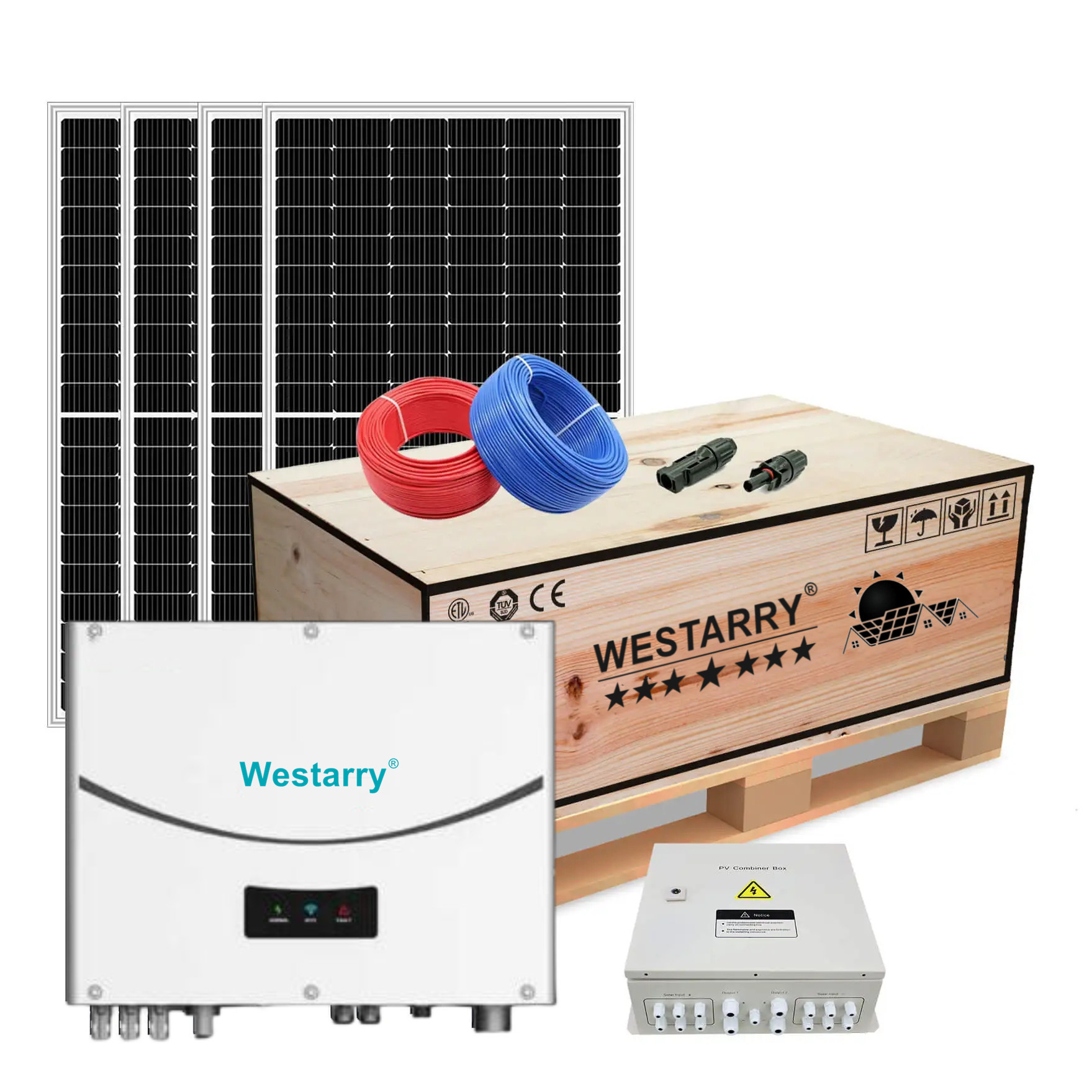 8kw On-grid Solar Power System 8000W Max Output for Home and Commercial Use Westarry