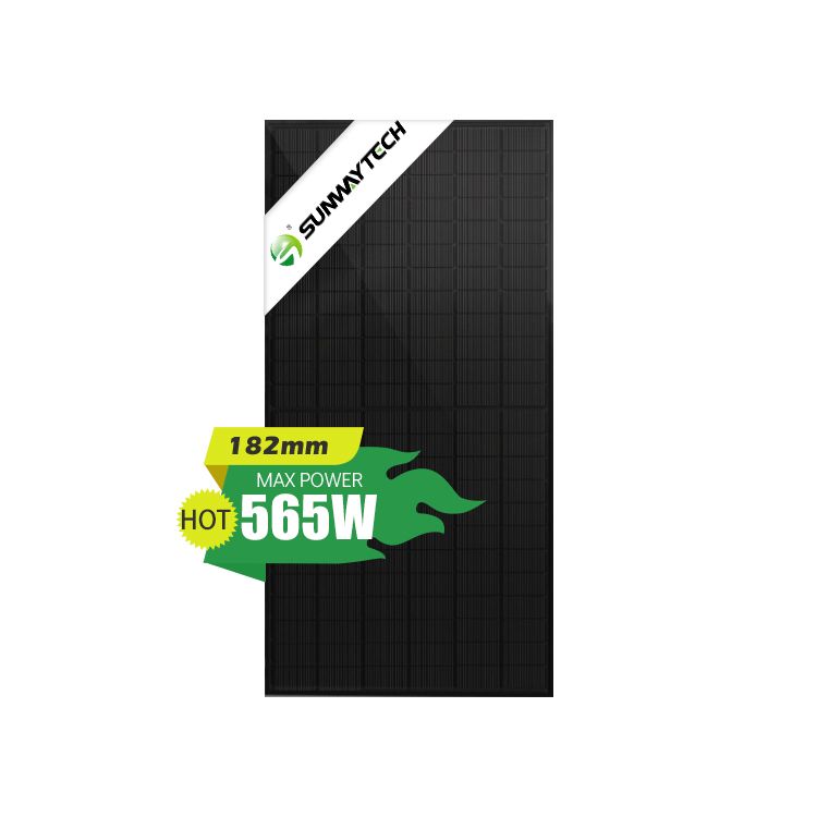 Sunway Solar 550w Bifacial Solar Panel Mono Half-Cell 182mm Full Black High Efficiency for Residential and Commercial PV Systems