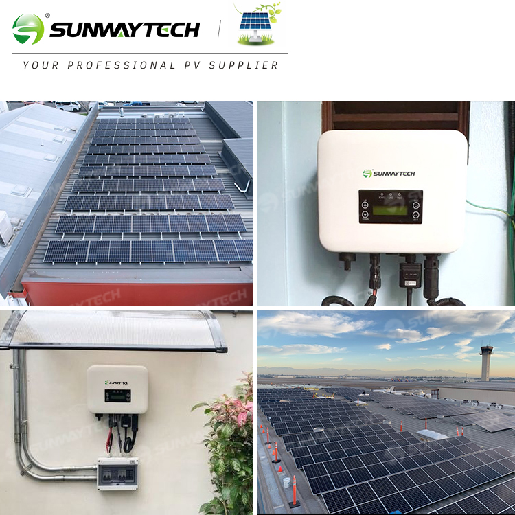 Sunway 3kw-6kw On-Grid Solar Energy System Monocrystalline & Polycrystalline Panels Home Use