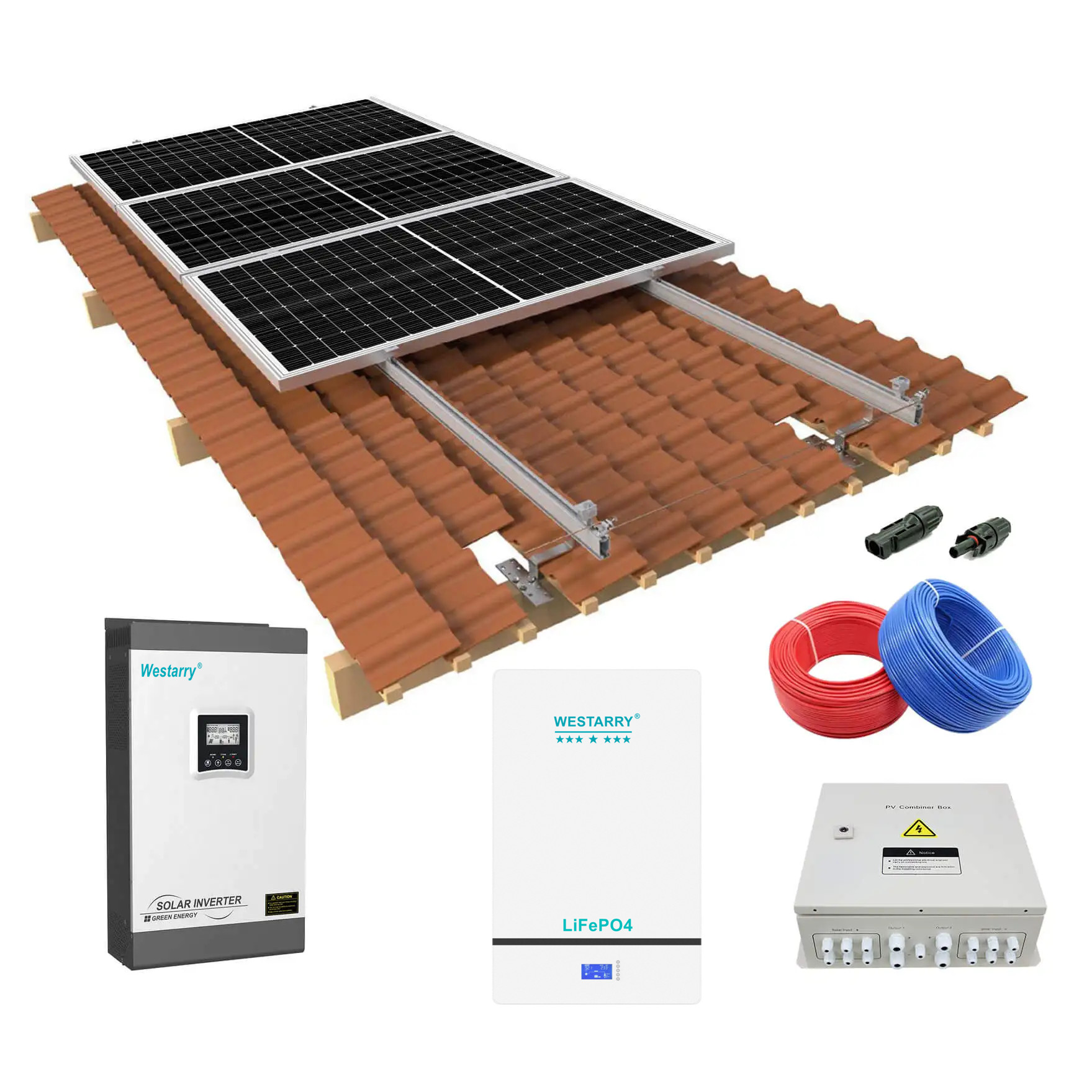 5kw Off Grid Solar System 5000W Max Power EU US Standard for Home and Commercial Use Westarry