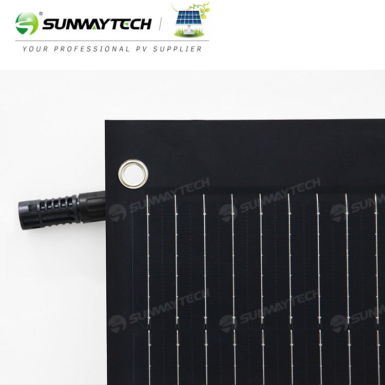 Sunway 70V 355w 375w Balcony Solar Panel Flexible Monocrystalline PV Module for Residential and Marine Use