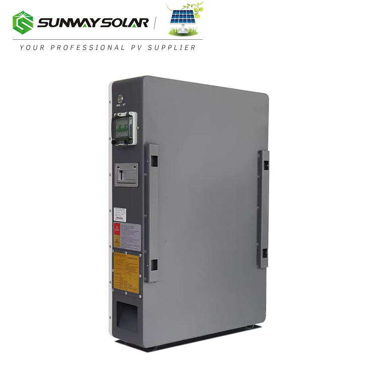 Sunway 51.2V 200Ah 10Kwh European Warehouse Wall Mounted Lithium Battery LifePo4 High-Capacity Energy Storage for Home Solar Systems
