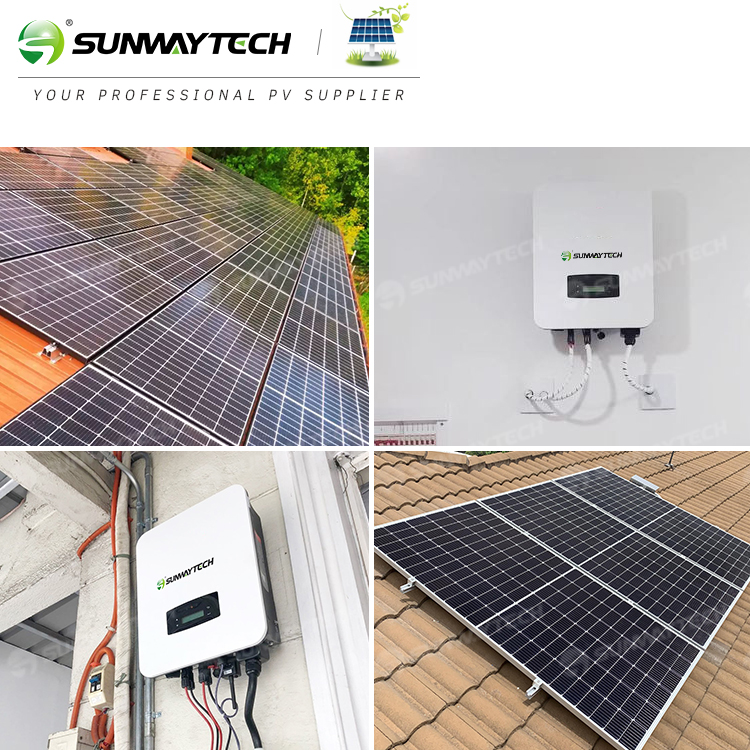 Sunway 3KW-25KW On-Grid Solar Power System Monocrystalline Silicon CE/TUV Certified for Residential and Commercial Use